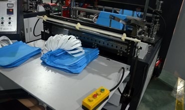 PLC Control Máy dệt túi không dệt cho tay cầm Túi tái sử dụng